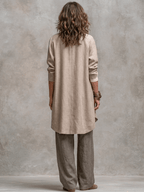 Mina | Conjunto de 3 Piezas Chaqueta Drapeada y Pantalón Palazzo