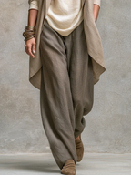 Mina | Conjunto de 3 Piezas Chaqueta Drapeada y Pantalón Palazzo