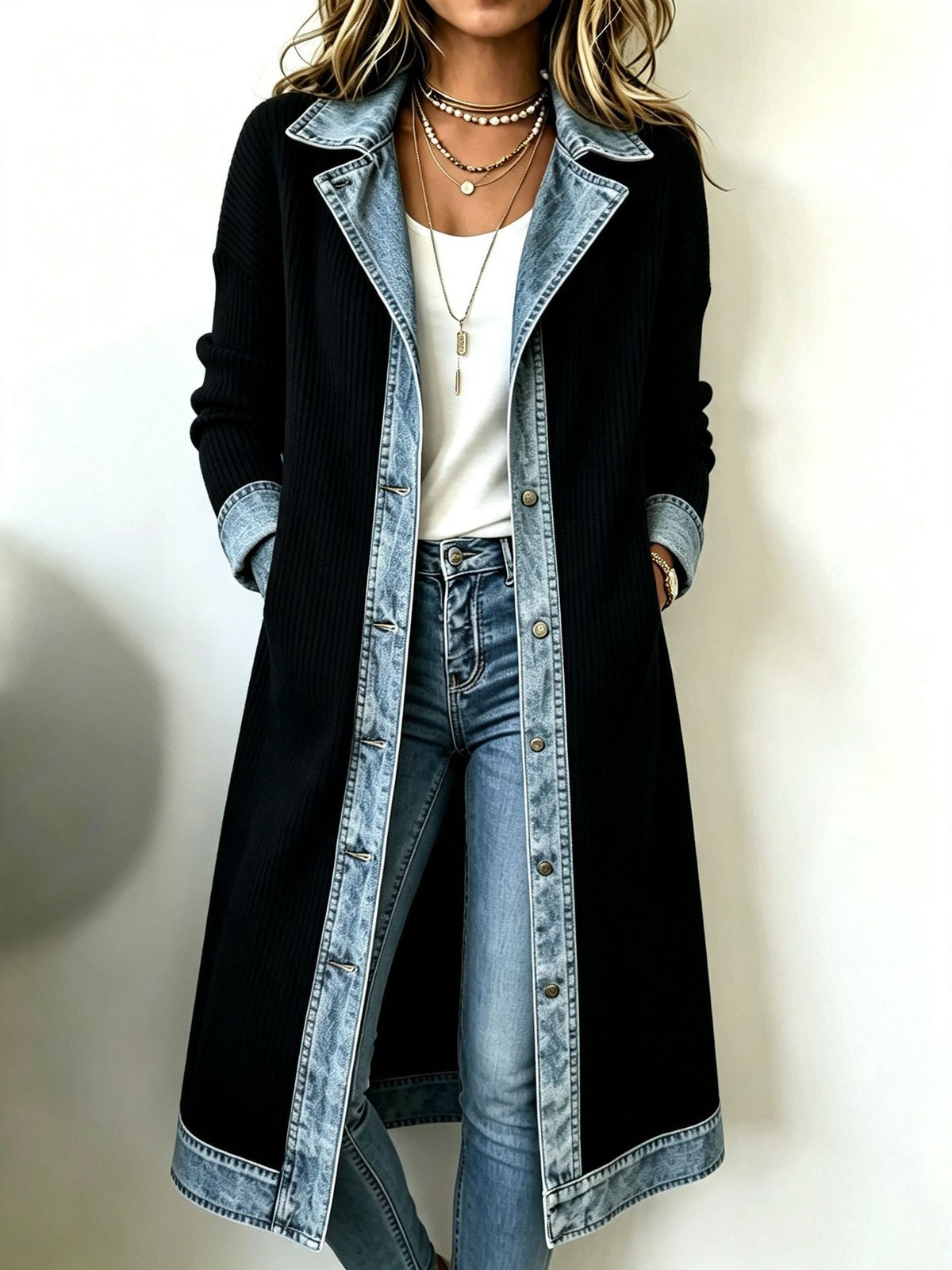 Rosalie™ | Long cardigan décontracté en maille
