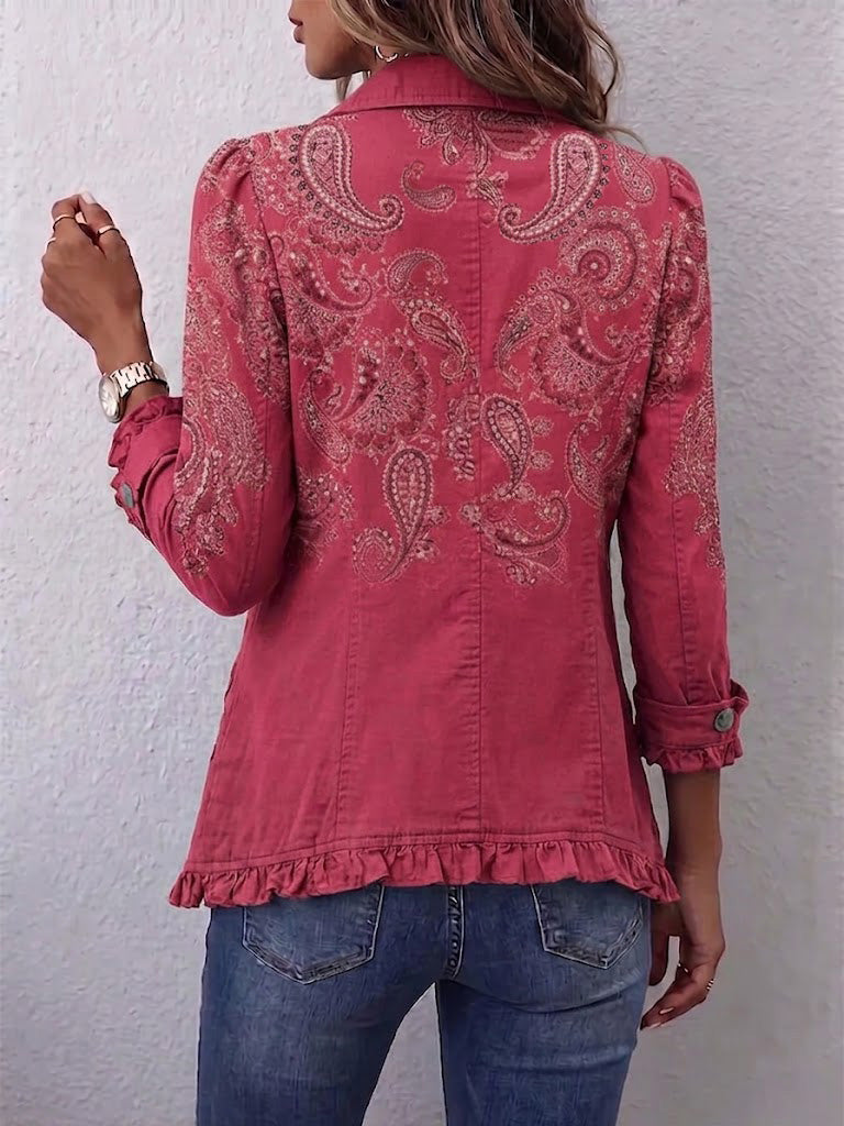 Mireille | Veste à motif cachemire