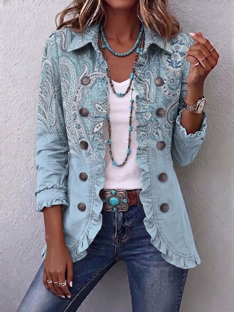 Ariane | Veste à motif cachemire