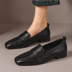 Constance | Mocassins penny à bout carré