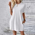 Noa | Vestido camisero cómodo con cuello canalé