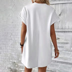 Noa | Vestido camisero cómodo con cuello canalé