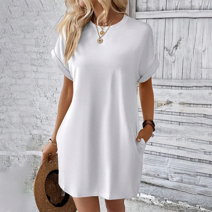 Noa | Vestido camisero cómodo con cuello canalé
