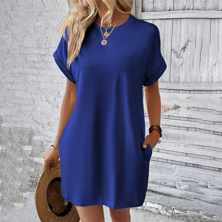 Noa | Vestido camisero cómodo con cuello canalé