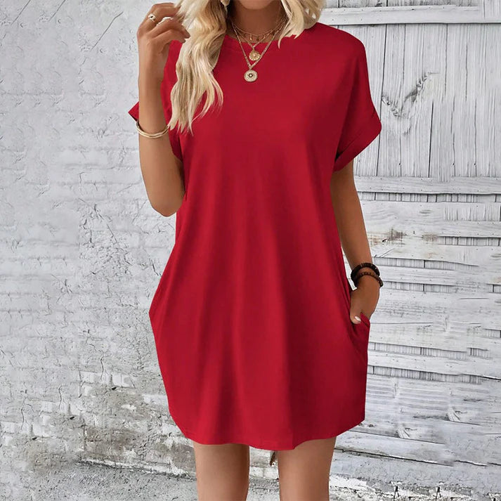 Noa | Vestido camisero cómodo con cuello canalé