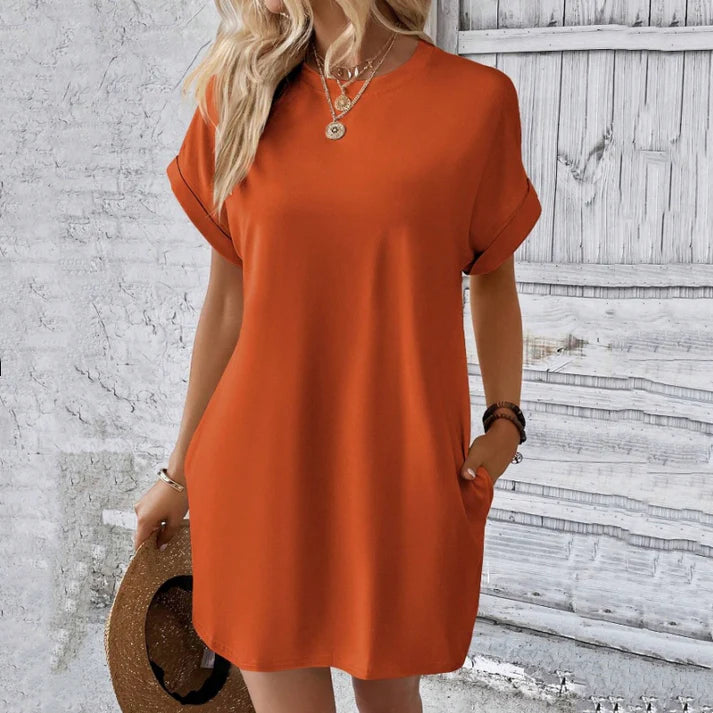 Noa | Vestido camisero cómodo con cuello canalé