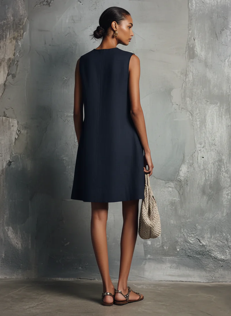 Ingrid | Vestido clásico con botones frontales