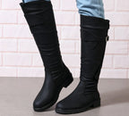 Valentine | Bottes d’équitation hautes à sangle à boucle et zip dorsal