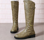 Valentine | Bottes d’équitation hautes à sangle à boucle et zip dorsal