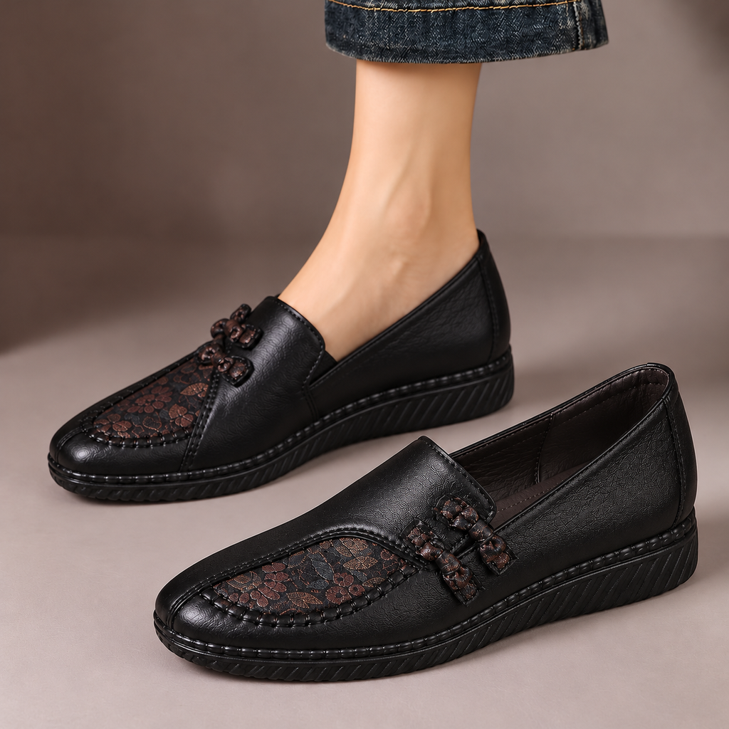 Charlotte | Mocassins confort à détail floral