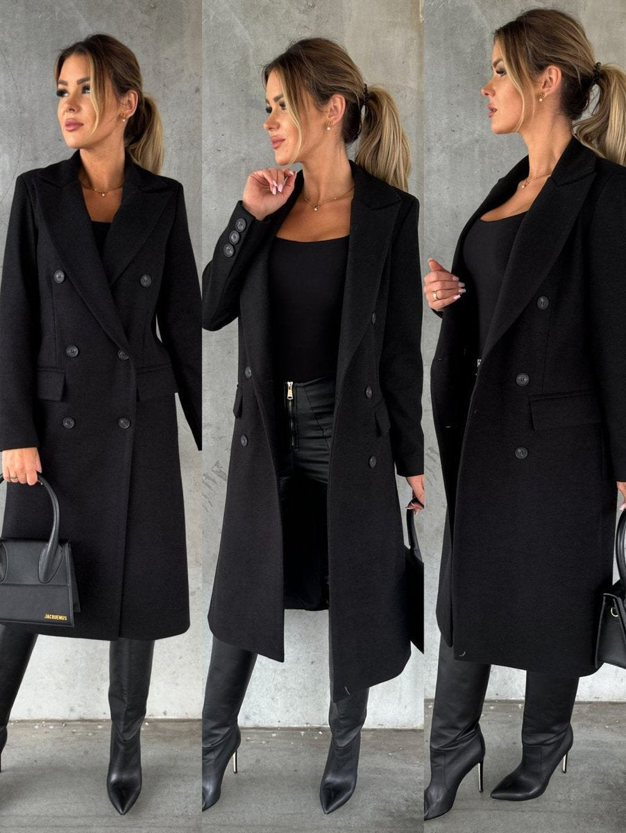 Émeline | Manteau long à double boutonnage