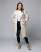 Émeline | Long manteau à double boutonnage