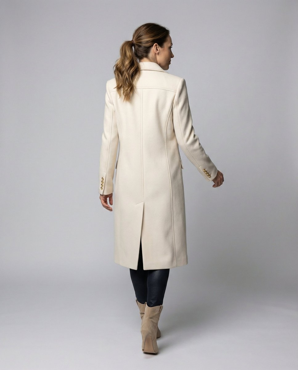 Émeline | Manteau long à double boutonnage