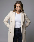 Émeline | Manteau long à double boutonnage
