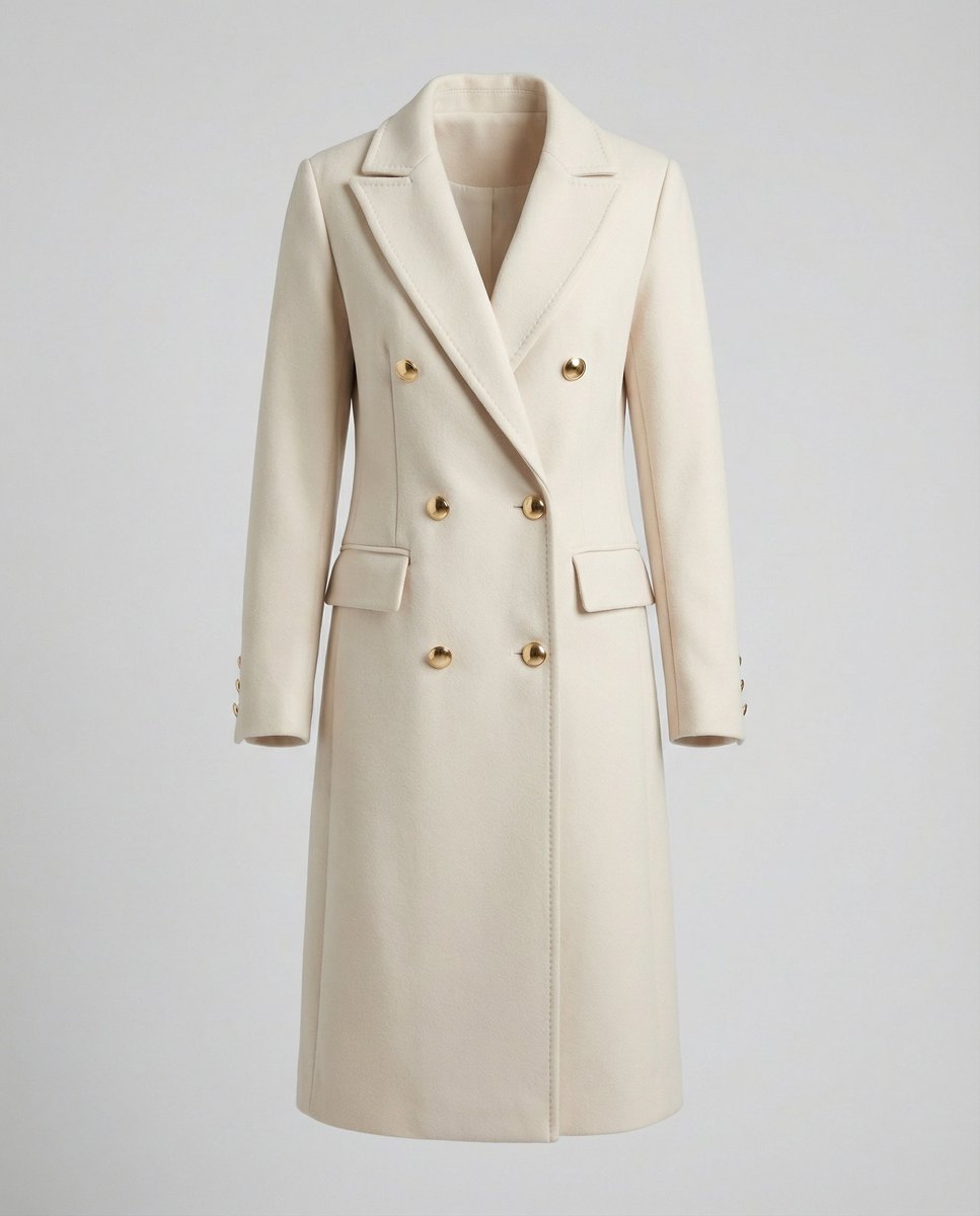 Émeline | Manteau long à double boutonnage